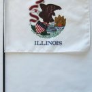 Illinois - 8""X12"" Stick Flag