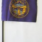 Nebraska - 4""X6"" Stick Flag