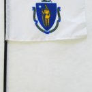 Massachusetts - 4""X6"" Stick Flag