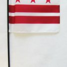 Washington, DC (district of columbia) - 4""X6"" Stick Flag