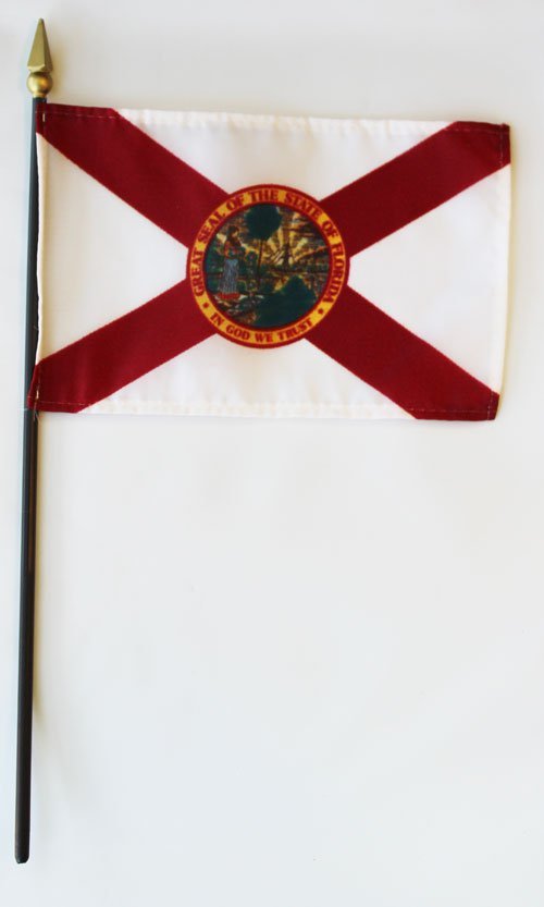 Florida - 4""X6"" Stick Flag