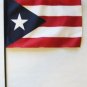 Puerto Rico - 8""X12"" Stick Flag