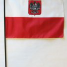 Poland - 8""X12"" Stick Flag (Eagle)