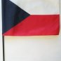 Czech Republic - 8""X12"" Stick Flag
