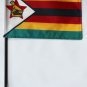 Zimbabwe - 4""X6"" Stick Flag