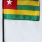Togo - 4""X6"" Stick Flag