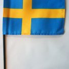 Sweden - 4""X6"" Stick Flag