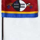 Swaziland - 4""X6"" Stick Flag