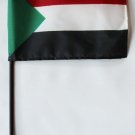 Sudan - 4""X6"" Stick Flag