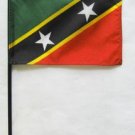 St. Kitts and Nevis - 4""X6"" Stick Flag