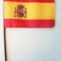 Spain - 4""X6"" Stick Flag