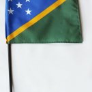 Solomon Islands - 4""X6"" Stick Flag