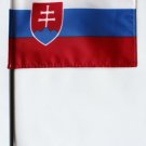 Slovakia - 4""X6"" Stick Flag