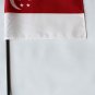 Singapore - 4""X6"" Stick Flag