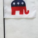 Republicans - 4""X6"" Stick Flag