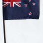 New Zealand - 4""X6"" Stick Flag