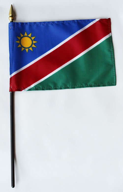 Namibia - 4""X6"" Stick Flag