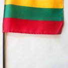 Lithuania - 4""X6"" Stick Flag