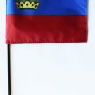 Liechtenstein - 4""X6"" Stick Flag
