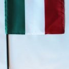 Italy - 4""X6""  Stick Flag