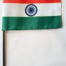 India - 4""X6"" Stick Flag