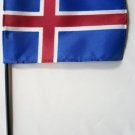 Iceland - 4""X6"" Stick Flag