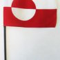 Greenland - 4""X6"" Stick Flag