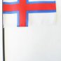 Faroe Islands - 4""X6"" Stick Flag