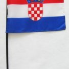 Croatia - 4""X6"" Stick Flag