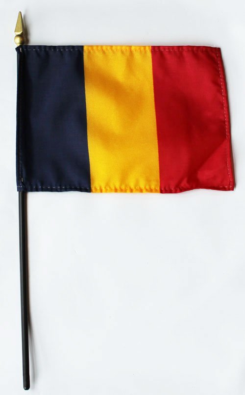 Chad - 4""X6"" Stick Flag