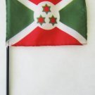 Burundi - 4""X6"" Stick Flag