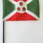 Burundi - 4""X6"" Stick Flag