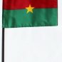 Burkina Faso - 4""X6"" Stick Flag