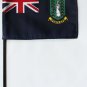 British Virgin Islands - 4""X6"" Stick Flag