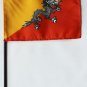 Bhutan - 4""X6"" Stick Flag