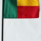 Benin - 4""X6"" Stick Flag