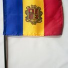Andorra - 4""x6"" Stick Flag