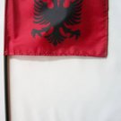 Albania - 4""X6"" Stick Flag