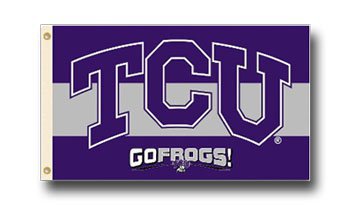 TCU - 3" x 5" Polyester Flag