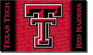 Texas Tech - 3" x5" Polyester Flag