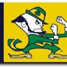 Notre Dame - 3" x 5" Polyester Flag (Leprechaun)