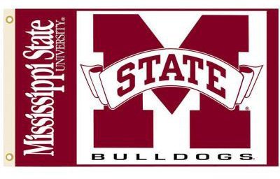 Mississippi State - 3" x 5" Polyester Flag