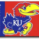 University of Kansas - 3" x 5"  Polyester Flag