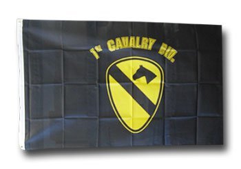 First Cavalry - 3"X5" Polyester Flag (black)