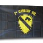 First Cavalry - 3"X5" Polyester Flag (black)