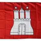 Hamburg - 3"X5" Polyester Flag (Civil)