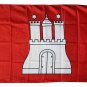 Hamburg - 3"X5" Polyester Flag (Civil)