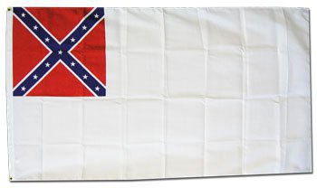 Second Confederate - 3"X5" Polyester Flag