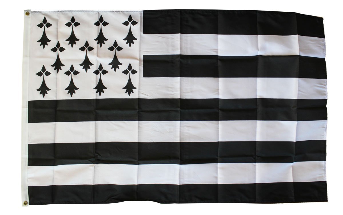 Bretagne - 3"X5" Polyester Flag