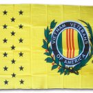 Vietnam Veterans - 3"X5" Polyester Flag (Yellow)